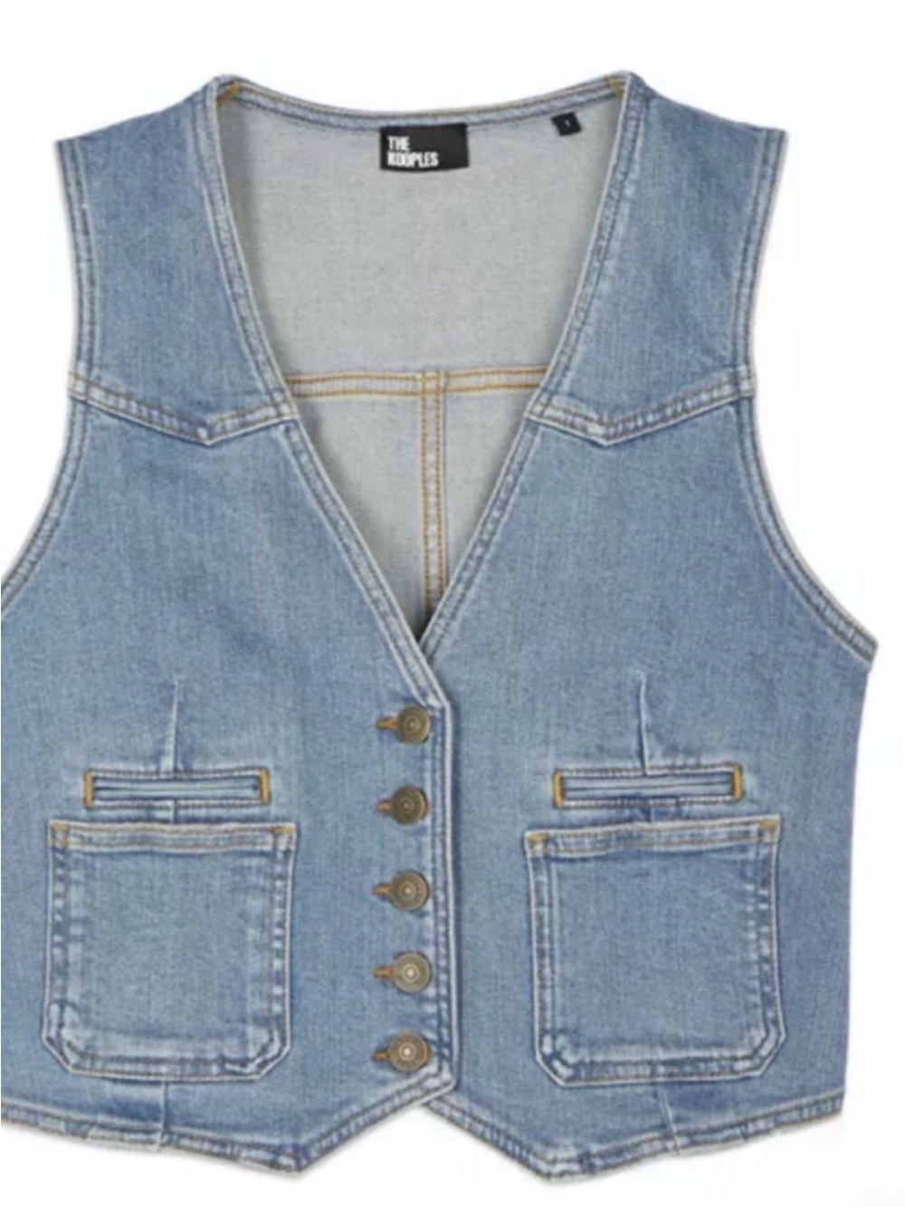 THE KOOPLES Stretch-Denim Vest Sz FR3/USL